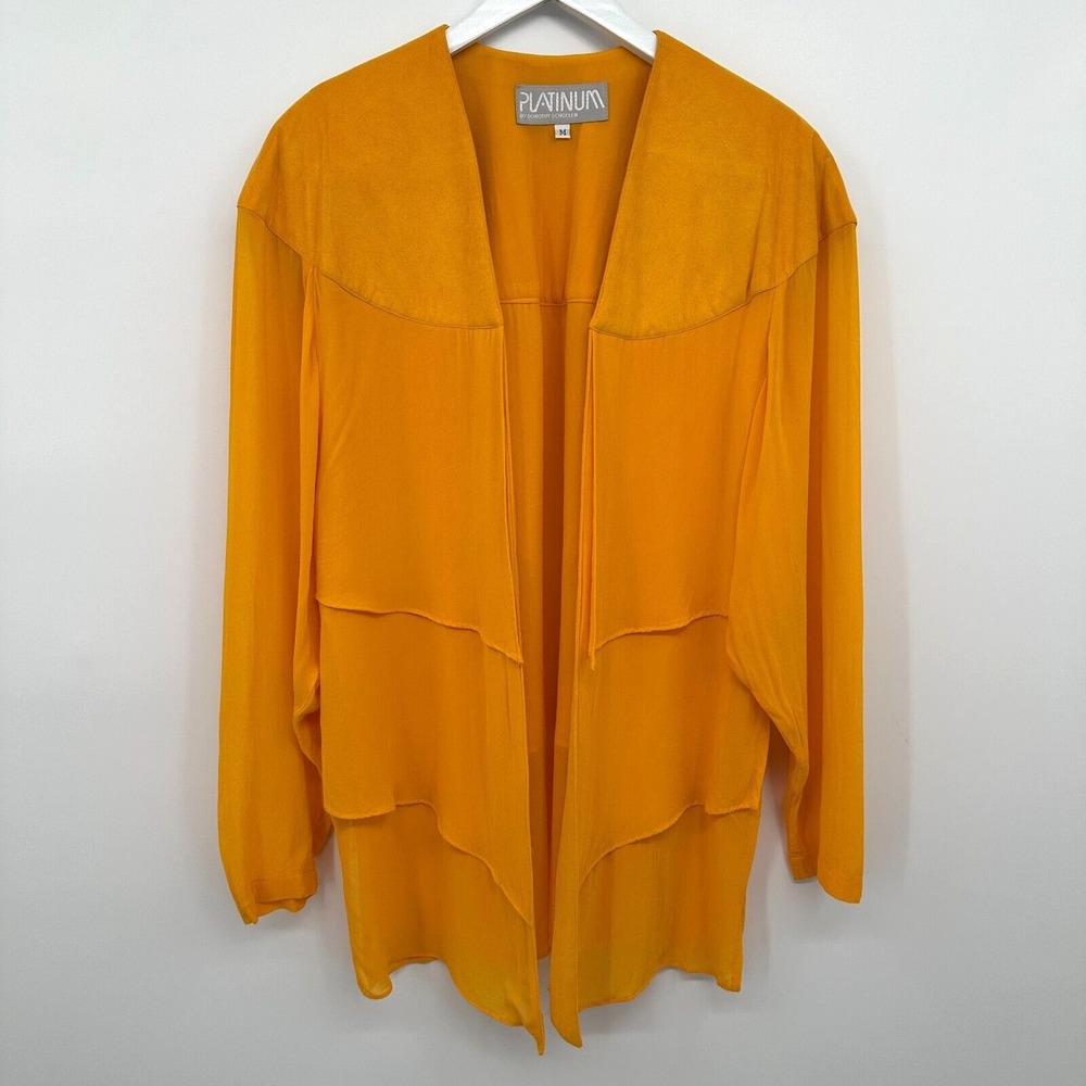 Vintage Platinum Dorothy Schoelen Jacket Cardigan Medium Statement Western Boho